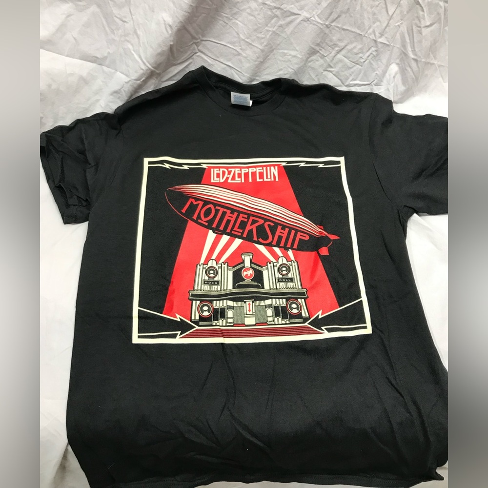 Led Zeppelin Mothership Black Band T Shirt Rock M L XL XXL Available